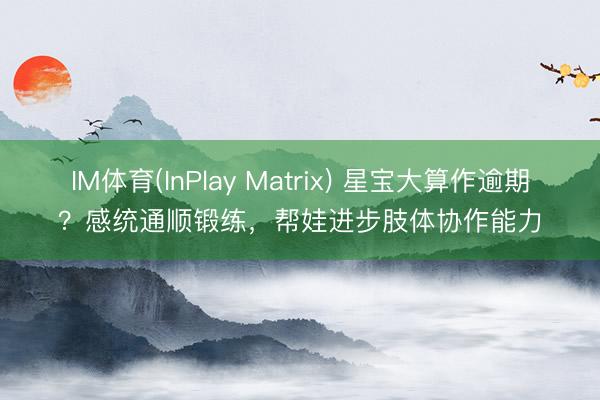 IM体育(InPlay Matrix) 星宝大算作逾期？感统通顺锻练，帮娃进步肢体协作能力