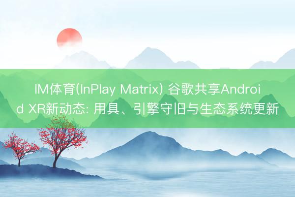 IM体育(InPlay Matrix) 谷歌共享Android XR新动态: 用具、引擎守旧与生态系统更新